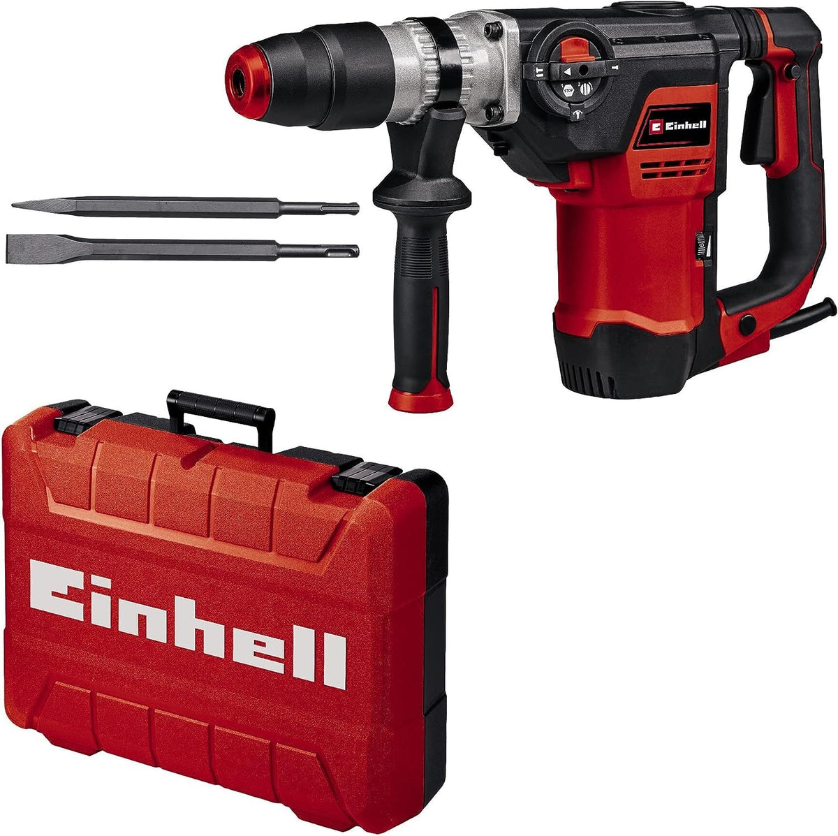 Martillo perforador Einhell TE-RH 40 3F 1050 W 10 J SDS-max neumático 40 mm hormigón 4 funciones cincel plano cincel puntiagudo