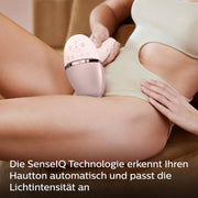 Dispositivo de depilación IPL Philips Lumea Serie 9000 – Dispositivo de depilación con tecnología SenseIQ, 4 accesorios para cuerpo, rostro, zona del bikini y axilas, inalámbrico (Modelo BRI957/00)
