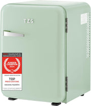 Mininevera silenciosa TZS First Austria | Diseño retro | Capacidad de refrigeración ajustable | Manilla de puerta | Sistema de refrigeración termoeléctrico | 40L | crema