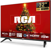 Televisor RCA de 32 pulgadas (80 cm) LED HD sin funciones inteligentes, con triple sintonizador (DVB-T/T2-C-S/S2), HDMI, VGA, reproductor multimedia USB, CI+ y modo hotel
