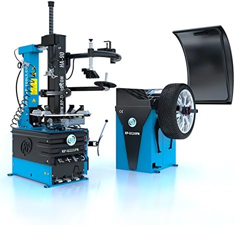 Máquina de montaje de neumáticos y equilibradora RP-R-U221PN-400V2S+HA90 y RP-R-U120PN en set