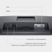 Dell SE2725H Monitor PC 27" Full HD (1920x1080), 75Hz, VA, 5ms, VESA (100x100mm), HDMI, VGA, Garantía de 3 años, Negro