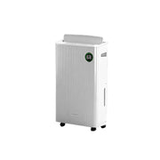 Deshumidificador eléctrico 20 l/día para sótanos y habitaciones de hasta 50 m² con depósito de agua de 5,5 l, 180 m³/h y temporizador de 24 horas