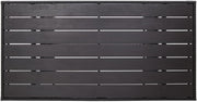 vidaXL Mesa de jardín mesa de comedor de jardín mesa de terraza mesa mesa de balcón muebles de jardín exterior terraza negro 120x70x66cm polirratán estructura de acero