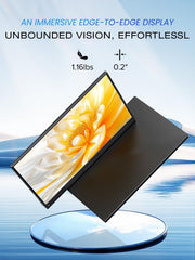 UPERFECT Monitor portátil QLED 2.5K de 16 pulgadas, monitor portátil 2560 * 1600, 150% sRGB, 2000:1, 500 nits, pantalla móvil de alta definición con interfaz HDMI/USB C