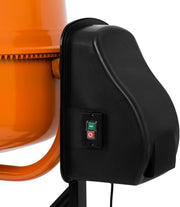 EBERTH 160L Hormigonera eléctrica móvil, motor de 650W, bastidor, tambor y corona dentada de acero, volante bloqueable, placa base ancha, hormigonera profesional, tambor orientable, manejo sencillo