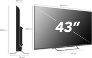 Smart Tech TV QLED 4K UHD 43" (109 cm) 43QW02V Web OS TV - 4xHDMI - 2xUSB - Dolby Vision - Dolby Atmos