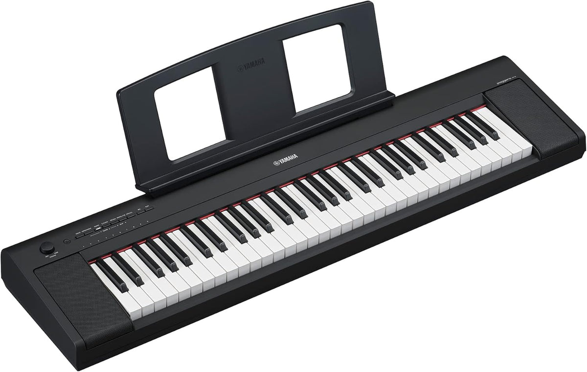 Piano numérique Yamaha Piaggero NP-15 de 61 touches avec 15 sonorités d'instruments, léger et portable
