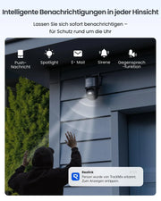 Cámara de seguridad Reolink 4K PTZ para exteriores, batería, seguimiento automático, lente dual, WiFi 6, visión nocturna a color de 30 m, IA, TrackMix, solar