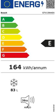 Congelador integrable Bosch GIV11ADC0 Serie 6, 95 kWh/año, 70 l, LowFrost, FreshSense, 72 x 56