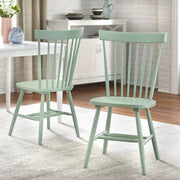 Sillas de comedor de madera maciza con respaldo de barrotes Simple Living Venice (juego de 2)