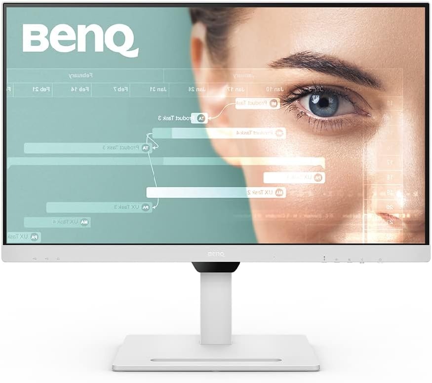 Monitor BenQ GW2790QT (27 pulgadas, QHD, IPS, cargador USB-C, DP/HDMI, diseño ergonómico, micrófono con cancelación de ruido) compatible con MacBook