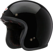 Casco de moto retro Bell Custom 500 sólido ECE inspirado en 1954, forma ovalada, ajuste discreto, comodidad moderna, color: negro, talla: XL