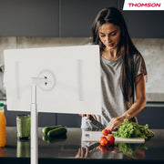 THOMSON Go TV 32 pulgadas (81 cm), televisor Android portátil – HD Ready (1366x768), control por voz, Netflix, Disney, Google, Bluetooth 5.1, Wi-Fi, función hotspot, autonomía de hasta 4 horas