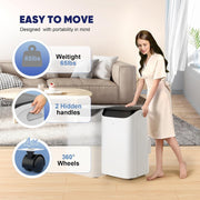 Aires acondicionados portátiles de 14,000 BTU, enfría hasta 700 pies cuadrados, unidad de aire acondicionado independiente, refrigeración, deshumidificador, ventilador, modo de suspensión, control remoto y kit de instalación, blanco