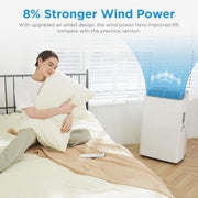 Aire acondicionado portátil Midea Silent Cool 26 Pro WF, 9000 BTU 2,6 kW, refrigeración, ventilación y deshumidificación, tamaño de habitación hasta 88 m³ (33 m²), control por APP/Alexa/Google Home/IFTTT, aire acondicionado móvil con tubo de escape
