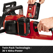 Motosierra de batería Einhell Professional GP-LC 36/35 Li-Solo Power X-Change (iones de litio, 36 V, 33 cm de longitud de corte, 15 m/s de velocidad de corte, motor eléctrico sin escobillas, sin batería ni cargador)