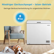 Comfee RCC201WH6(E) Arcón congelador/82 kWh/año/85 cm de altura/200 L/Compresor inverter/41 dB de bajo nivel sonoro/Adecuado para diversos escenarios de uso/Termostato ajustable/Blanco