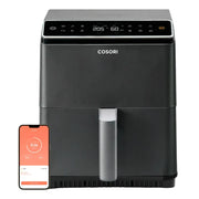 Freidora de aire inteligente Cosori Dual Blaze de 6.4 L – Gris oscuro