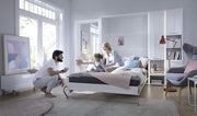 Cama abatible Homlando Lenart Concept Pro CP01 140x200 cm - Cama de pared vertical - Armario con cama abatible integrada - Cama funcional (Blanco mate)