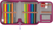 LÄSSIG Set de mochila escolar de 7 piezas para niños/School Set Boxy Unique Negro