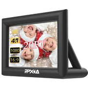 Pantalla de proyección inflable PPXIA, con soporte y ventilador, proyección frontal y trasera, portátil para interiores y exteriores, 16:9, 20 pies