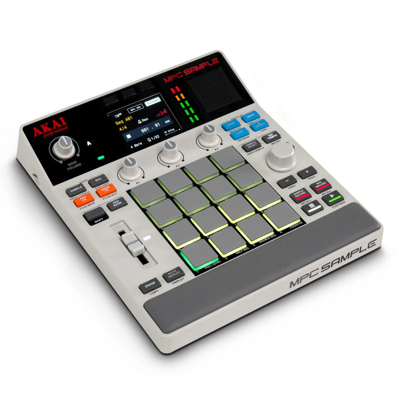 Akai Professional MPC Sample muestreador portátil independiente con batería, USB C, altavoz, micrófono, muestreo, secuenciación y producción musical