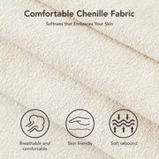 Sofá cama extraíble 3 en 1 de 51 pulgadas, sofá biplaza convertible con respaldo reclinable ajustable, sofá tapizado en chenilla, bolsillo lateral