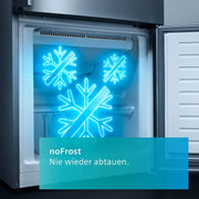 Congelador Siemens GS54NAWCV iQ500, 176 x 70 cm, 327 L, noFrost nunca más volver a descongelar, bigBox espacio para alimentos congelados grandes, varioZone estantes y cajones de cristal flexibles, Blanco