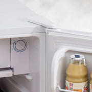 Mininevera con congelador HOMCOM de 3.2 pies cúbicos, refrigerador compacto de una puerta con termostato ajustable para dormitorio
