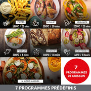 Moulinex Easy Fry Essential inox, 8,3 L, hasta 8 personas, 7 programas intuitivos, freidora de aire, comida completa, sincronización, ahorro de energía, aplicación dedicada, EZ901820