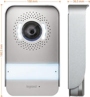 LEGRAND, Easykit Essential 367915 Kit de videoportero con conexión de 2 hilos, monitor a color de 7" y cámara gran angular 1/2, kit para vivienda unifamiliar, ampliable, fuente de alimentación empotrada en línea,