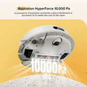 Roborock Q7 M5 Set Robot Aspirador y Fregasuelos 10 000 Pa, Doble Diseño Antienredos, Duración de Limpieza Prolongada, Navegación con LiDAR Preciso, APP, Blanco