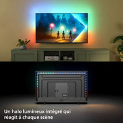 Smart TV Philips Ambilight 43PUS8200 4K LED - Pantalla de 43 pulgadas con plataforma Pixel Precise Ultra HD, Titan OS y sonido Dolby Atmos, compatible con Alexa y el Asistente de Google