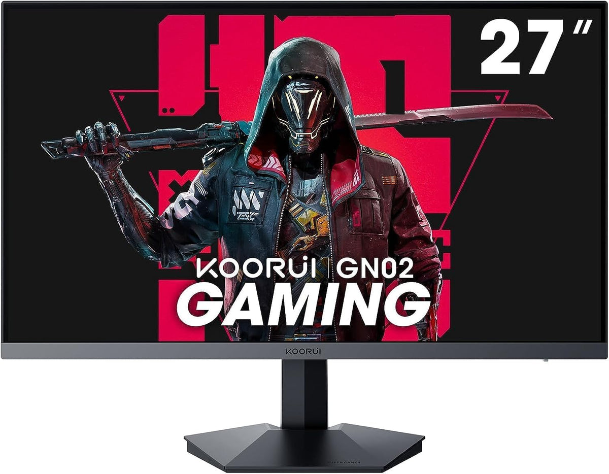Monitor Gaming KOORUI de 27 pulgadas, 240Hz, FHD, 1ms, Adaptive Sync (1920 x 1080p, DCI-P3 90%, SRGB 100%, HDMI, DisplayPort, VESA 75x75)