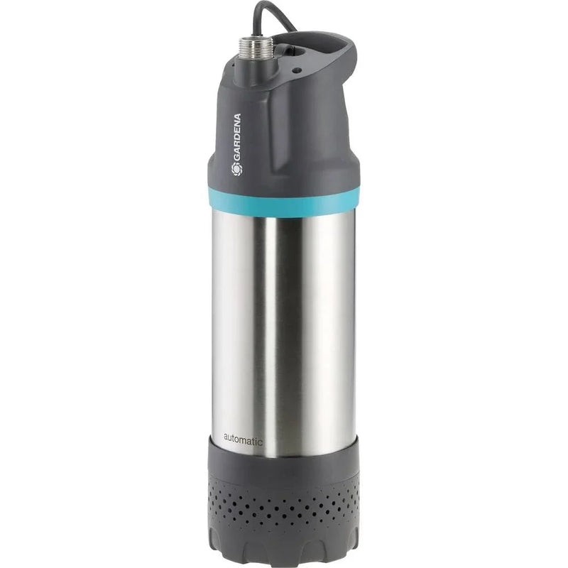 Bomba de presión sumergible Gardena 6100/5 inox automatic 6100 l/h, filtro de suciedad, silenciosa, protección contra funcionamiento en seco 177320, clase energética B
