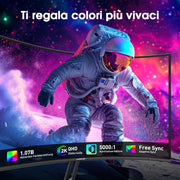 Monitor Gaming Curvo Amzfast de 27 pulgadas, 2K QHD (2560 x 1440), 240Hz, 1Ms MPRT, 1500R, sRGB 120%, Adaptive Sync, Low Blue Light, VESA 100 x 100, HDMI 2.0 x 2/DP 1.4 x 2, AMZG27C1Q Pro