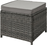 Conjunto de salón para jardín SVITA Monroe, muebles de salón de ratán sintético, grupo de asientos, gris