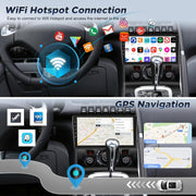 [2G+64GB] Autorradio Android para Peugeot 3008 2009-2015 con Carplay inalámbrico y Android Auto, pantalla táctil HD de 9 pulgadas con GPS/WiFi/Bluetooth/EQ/FM RDS