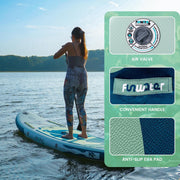 FunWater 320CM y 350CM Tabla de Paddle Surf con accesorios completos, tabla SUP con remo ajustable, bomba, mochila de viaje, correa y bolsa impermeable