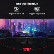 Monitor Gamer KOORUI G2721P de 27 pulgadas - Pantalla gaming QHD 1440P IPS de 200 Hz, 1 ms, HDR400, Adaptive Sync, compatible con VESA 75x75 mm, HDMI 2.0/DP 1.4