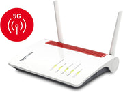 FRITZ!Box 6850 5G (Internet móvil de hasta 1300 Mbps, Wi-Fi AC+N de hasta 866 Mbps (5 GHz) y 400 Mbps (2,4 GHz), 4 x Gigabit LAN, estación base DECT, USB 3.0, apto para Alemania)