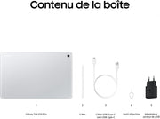 Samsung Galaxy Tab S10 FE+, Tablette Android WIFI 13,1" 128 Go, S Pen inclus, Certification IP68, Plata, Chargeur secteur rapide 25W inclus, Version FR