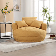 Sillón redondo tipo perezoso – Blanco/Azul/Gris/Amarillo/Naranja/Rojo rosa/Azul marino/Verde, asiento individual y doble
