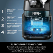 Ninja 2-en-1 Detect Power Mixer Pro & Single Serve, Licuadora de 1200W con jarra y vaso individual, para preparar batidos, picar verduras y bebidas heladas, Cobre/Negro, TB301EUCP