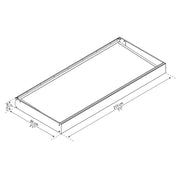 Toldo para puertas y ventanas Sophia de 3 pies, gris y transparente