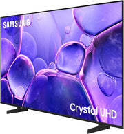 Smart TV Samsung 55 pulgadas Crystal UHD 55U8075F 4K, Bluetooth, WiFi, Airplay, procesador Crystal 4K, HDR, Q-Symphony, seguridad Knox, Gaming Hub, Bixby, aplicaciones de operador integradas