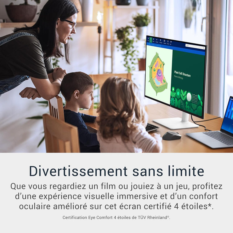 Monitor Dell 32 Plus - S3225QS, 4K UHD (3840x2160), 120Hz, VA, 4ms, AMD FreeSync Premium, 95% DCI-P3, HDR10, Ajustable en altura, Altavoces integrados, DisplayPort, 2 HDMI, Garantía de 3 años