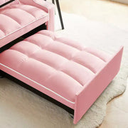 Sillón sofá convertible 3 en 1, sofá cama individual con respaldo ajustable, soporte para teléfono, USB y tipo C - ModernLuxe