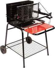 Barbacoa de carbón vertical con parrilla giratoria Somagic, gris JBQ1305006